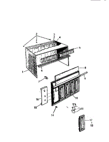 03 - Control Parts parts for Frigidaire Air Conditioner AL099J1A2 from AppliancePartsPros.com