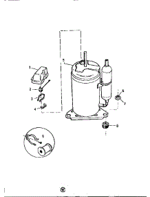07 - Compressor parts for Frigidaire Air Conditioner AL099J1A2 from AppliancePartsPros.com