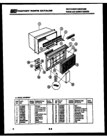02 - Cabinet Parts parts for Frigidaire Air Conditioner AS147M1A1 from AppliancePartsPros.com