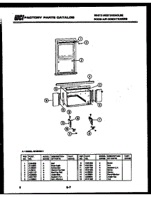 06 - Cabinet And Installation Parts parts for Frigidaire Air Conditioner AS147M1A1 from AppliancePartsPros.com