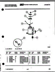 05 - Compressor Parts parts for Frigidaire Air Conditioner AL119K1A2 from AppliancePartsPros.com