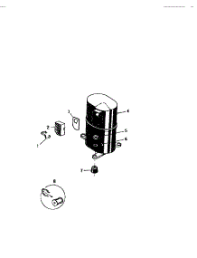 05 - Compressor parts for Frigidaire Air Conditioner AS227K2K1 from AppliancePartsPros.com