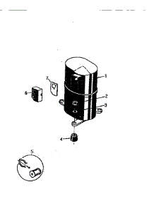 05 - Compressor parts for Frigidaire Air Conditioner AS248H2K1 from AppliancePartsPros.com