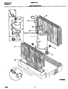 05 - Compressor parts for Frigidaire Air Conditioner WAB067F7B2 from AppliancePartsPros.com