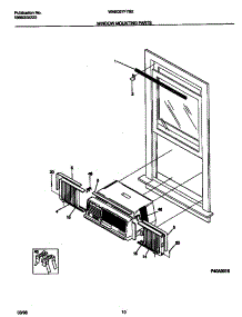 06 - Window Mounting parts for Frigidaire Air Conditioner WAB067F7B2 from AppliancePartsPros.com