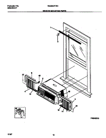 06 - Window Mounting Parts parts for Frigidaire Air Conditioner WAB067F7B1 from AppliancePartsPros.com