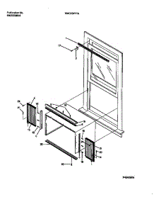06 - Window Mounts parts for Frigidaire Air Conditioner WAC052T7A5 from AppliancePartsPros.com