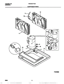 05 - Compressor Parts parts for Frigidaire Air Conditioner WAC053T7A2A from AppliancePartsPros.com