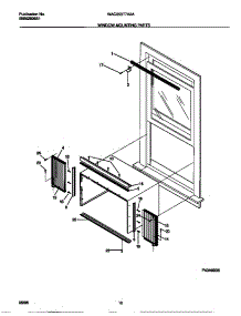 06 - Window Mounting Parts parts for Frigidaire Air Conditioner WAC053T7A2A from AppliancePartsPros.com