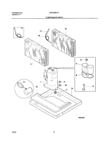 09 - Compressor Parts parts for White Westinghouse Air Conditioner WAC083K7A5 from AppliancePartsPros.com