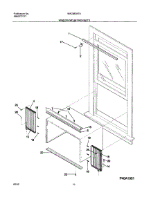 11 - Window Mounting Parts parts for White Westinghouse Air Conditioner WAC083K7A5 from AppliancePartsPros.com