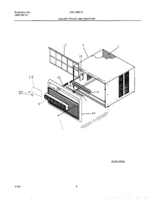 03 - Wrapper parts for White Westinghouse Air Conditioner WAL120K1A1 from AppliancePartsPros.com