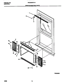 06 - Window Mounting parts for Frigidaire Air Conditioner WAC083W7A1B from AppliancePartsPros.com