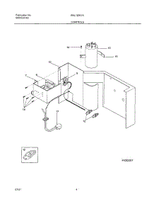 05 - Controls parts for White Westinghouse Air Conditioner WAL120K1A1 from AppliancePartsPros.com