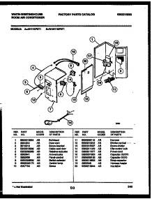 03 - Electrical Parts parts for Frigidaire Air Conditioner WAH11EP2T1 from AppliancePartsPros.com