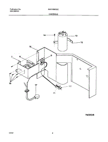05 - Controls parts for White Westinghouse Air Conditioner WAS180K2A2 from AppliancePartsPros.com