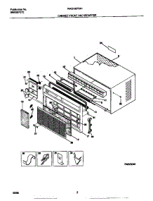 02 - Cabinet Front And Wrapper parts for Frigidaire Air Conditioner WAS183F2A1 from AppliancePartsPros.com