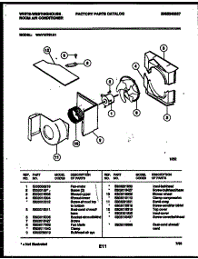 03 - Air Handling Parts parts for Frigidaire Air Conditioner WAV157S1A1 from AppliancePartsPros.com