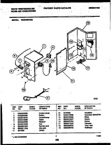 03 - Electrical Parts parts for Frigidaire Air Conditioner WAS186P2K2 from AppliancePartsPros.com