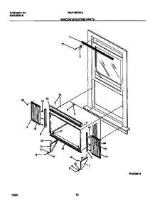 06 - Window Mounting Parts parts for Frigidaire Air Conditioner WAS18EW2A2 from AppliancePartsPros.com
