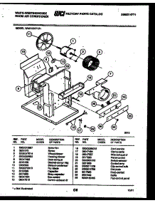 03 - Electrical And Air Handling Parts parts for Frigidaire Air Conditioner WAK107P1V1 from AppliancePartsPros.com