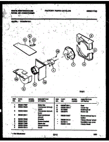 04 - Air Handling Parts parts for Frigidaire Air Conditioner WAS249P2K1 from AppliancePartsPros.com