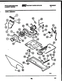03 - Motor, Blower And Cabinet Parts parts for Frigidaire Washer Dryer Combo LE600MXD1 from AppliancePartsPros.com