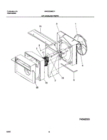 07 - Air Handling Parts parts for White Westinghouse Air Conditioner WAS250M2C1 from AppliancePartsPros.com