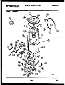06 - Tub Detail parts for Frigidaire Washer Dryer Combo LG600MXD3 from AppliancePartsPros.com