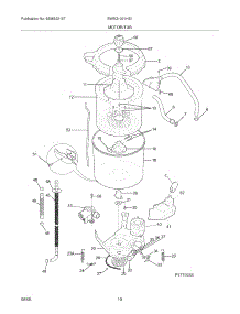 11 - Motor / Tub parts for White Westinghouse Washer Dryer Combo SWSG1031HS1 from AppliancePartsPros.com