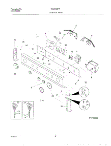 07 - Control Panel parts for White Westinghouse Washer Dryer Combo WLSG62RFD1 from AppliancePartsPros.com