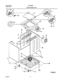 09 - Wshr Cab,Top parts for White Westinghouse Washer Dryer Combo WLSG62RFW2 from AppliancePartsPros.com