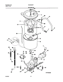 11 - Wshr Mtr,Hose parts for White Westinghouse Washer Dryer Combo WLSG62RFW2 from AppliancePartsPros.com