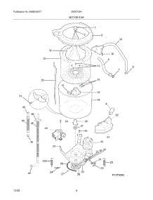 05 - Motor / Tub parts for White Westinghouse Washer SWX703HS1 from AppliancePartsPros.com