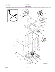 03 - Wshr Cab,Top parts for White Westinghouse Washer WWX213RHS1 from AppliancePartsPros.com
