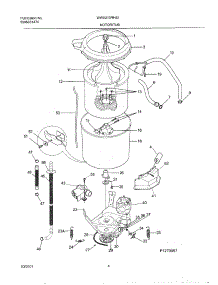05 - Wshr Mtr,Hose parts for White Westinghouse Washer WWX213RHS1 from AppliancePartsPros.com