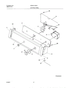 09 - Control Panel parts for White Westinghouse Washer WWX213RHS1 from AppliancePartsPros.com