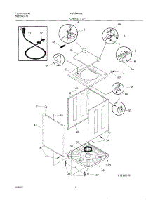 03 - Wshr Cab,Top parts for White Westinghouse Washer WWS445RFT1 from AppliancePartsPros.com