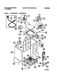 02 - Cabinet, Top Panel, Base parts for Frigidaire Washer WWX233YBW1 from AppliancePartsPros.com