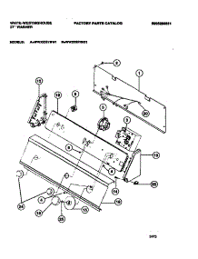 05 - Console & Controls parts for Frigidaire Washer WWX233YBW1 from AppliancePartsPros.com