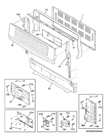 03 - Backguard parts for Electrolux Range EW30EF65GSB from AppliancePartsPros.com