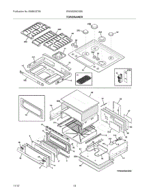 09 - Top / Drawer parts for Electrolux Range EW30DS6CGS6 from AppliancePartsPros.com