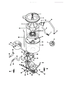 03 - Motor / Tub parts for Frigidaire Washer WWX433RBW2 from AppliancePartsPros.com