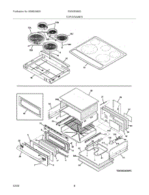 07 - Top / Drawer parts for Electrolux Range EW30ES65GBC from AppliancePartsPros.com