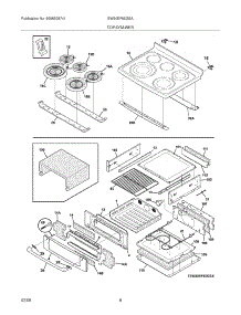 07 - Top / Drawer parts for Electrolux Range EW30EF65GSA from AppliancePartsPros.com