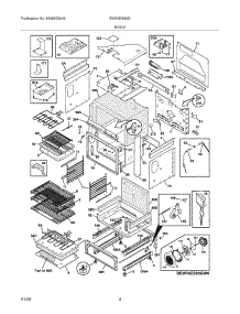 05 - Body parts for Electrolux Range EW30ES65GBA from AppliancePartsPros.com