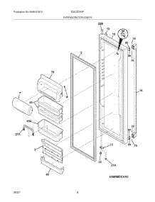 05 - Refrigerator Door parts for Electrolux Refrigerator E23CS78GPS2 from AppliancePartsPros.com