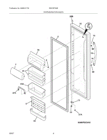 05 - Refrigerator Door parts for Electrolux Refrigerator E23CS78GSS2 from AppliancePartsPros.com
