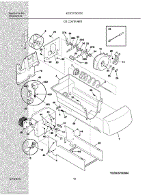 17 - Ice Container parts for Electrolux Refrigerator E23CS75DSS0 from AppliancePartsPros.com