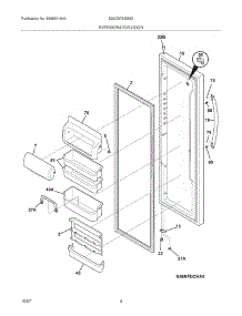 05 - Refrigerator Door parts for Electrolux Refrigerator E23CS78GSS3 from AppliancePartsPros.com